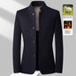 Men's Mid-length Stand Collar Double-faced Woolen Goods Wool Overcoat