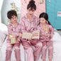 Children's pajamas parent-child ice silk home service suit