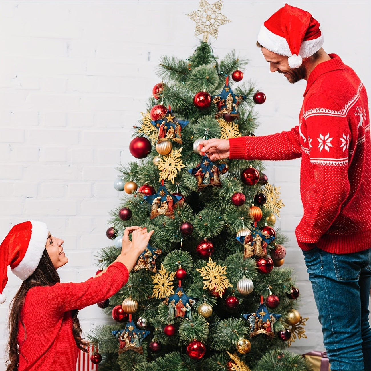 Suitable For Wooden Christmas Gift Christmas Tree Decoration Pendant