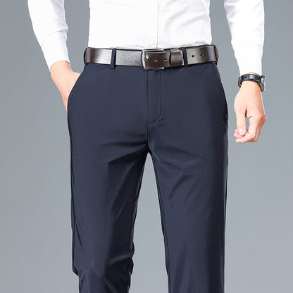 Men's High Elastic Jinammonia Ice Silk Casual Pants