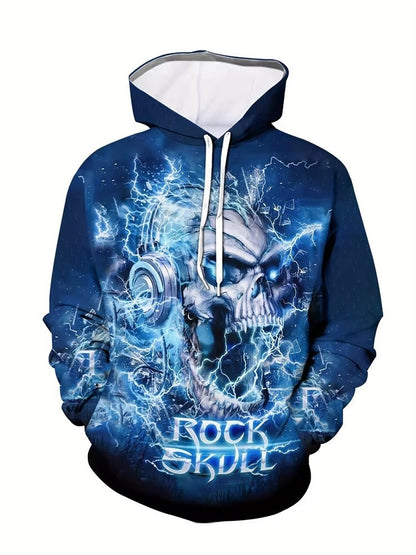 New Fashion Loose Printed Hoodie Men