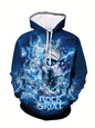 New Fashion Loose Printed Hoodie Men