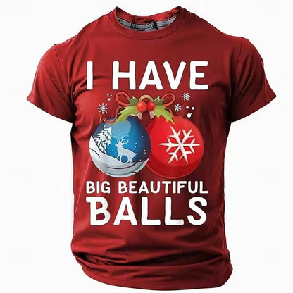 Christmas Style Men's T-shirt 3D Digital Printing
