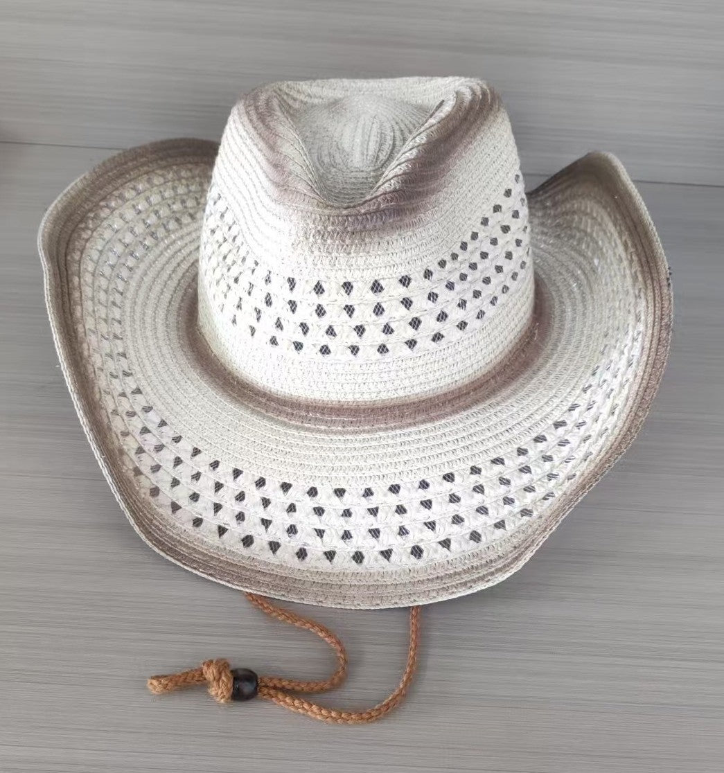 Curved Edge Western Cowboy Hat Men And Women