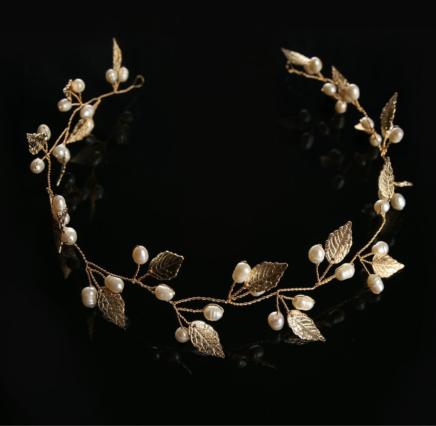 Bridal handmade pearl hair band