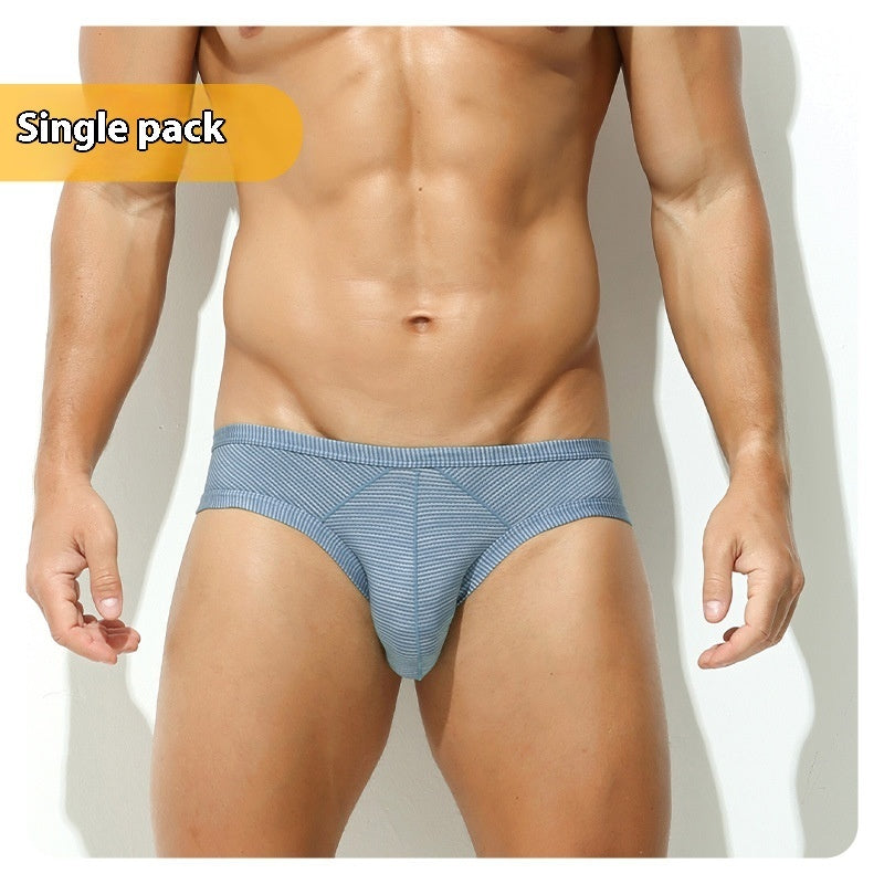 Sexy Back Hollow Men's Briefs Low Waist Sexy Three-dimensional