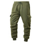 Warm Thick Trousers Sweatpants Men's Thicken Ankle-tied