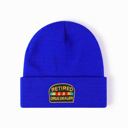 Embroidery Knitted Hat Personality Street Windproof And Warm