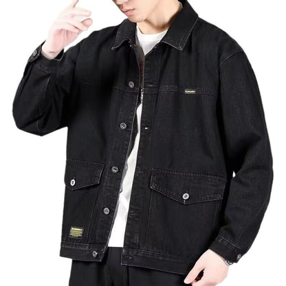 Men's Spring And Autumn Fashion Brand Workwear American Casual Denim Jacket