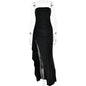 Evening Gown Women's One Neck Strapless Dress Fashionable And Sexy Backless High Slit Long Dress