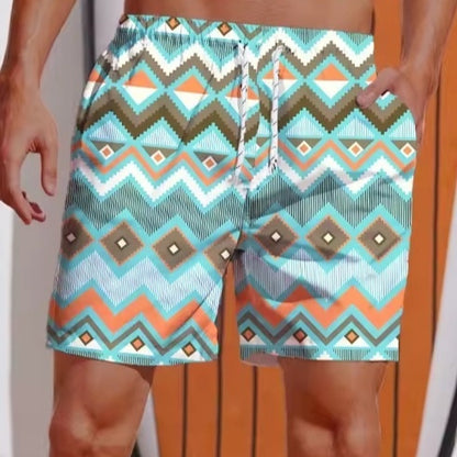 Men's Versatile Casual Loose 3D Printed Shorts
