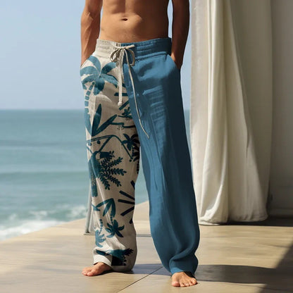 Men's Casual Beach Wide Leg Pants