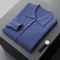 Men's Collar Button Solid Color Inner Wear Shirt