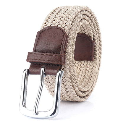 Canvas Elastic Stretch Belt Pin Buckle Canvas Belt
