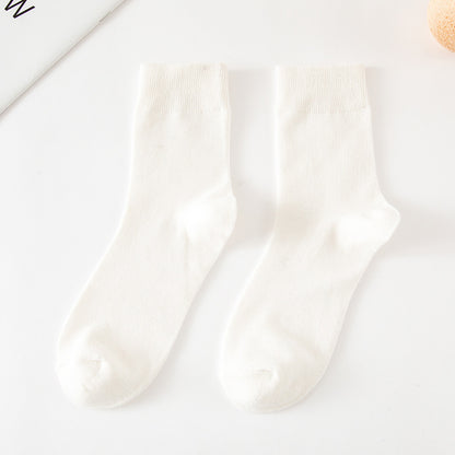 Tube Socks Autumn And Winter Solid Color