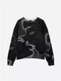 Fashion Casual Printed Polyester Sweater