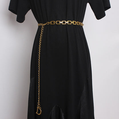 Gold Waist Chain Accessories Female D Letter Chain Belt Decoration With Pants Chain