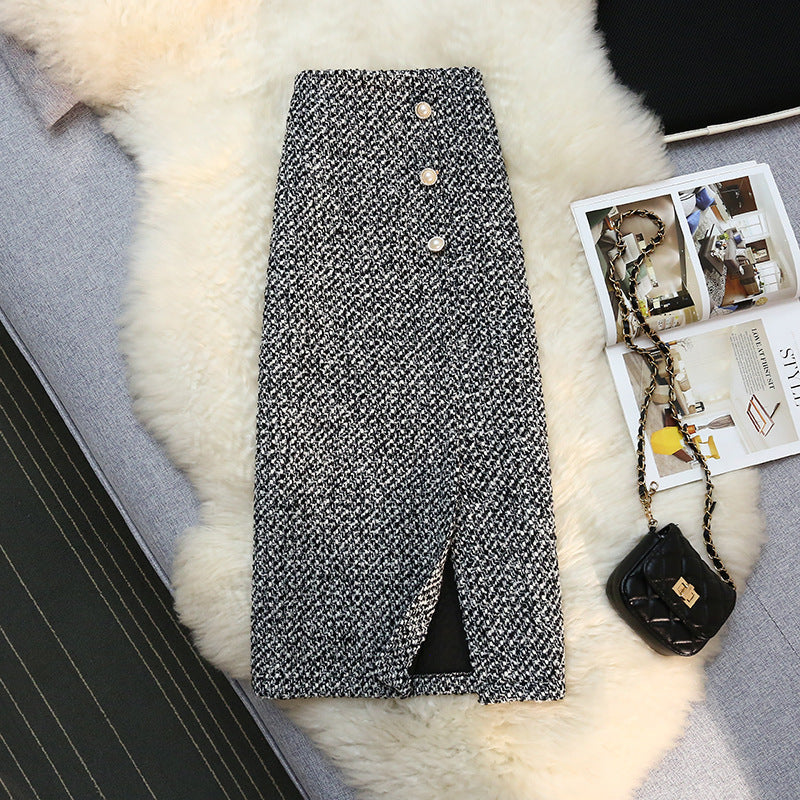 Women's Tweed Skirt New Autumn And Winter Sweater
