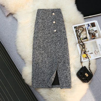 Women's Tweed Skirt New Autumn And Winter Sweater