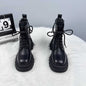 Women's Thick-soled British-style All-matching And Handsome Fashionable Leather Boots