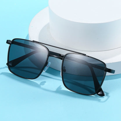 Men's Square Metal UV-proof Sunglasses