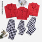 Christmas Family Parent-child Striped Pajamas Housewear Suit
