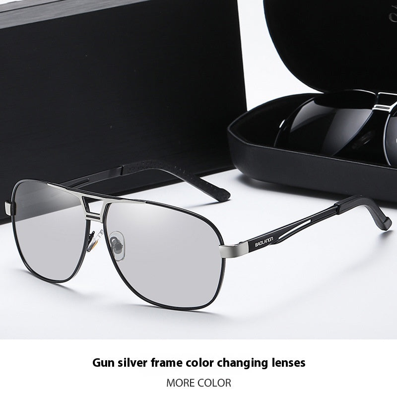 Fashion Personality Color-changing Polarized Sunglasses Men