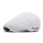 Breathable Cotton And Linen Beret Men's Retro Peaked Cap