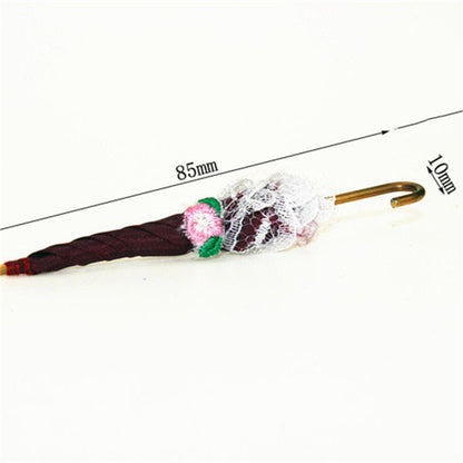 Miniature Toy Model Scenes Dollhouse Accessories Umbrellas