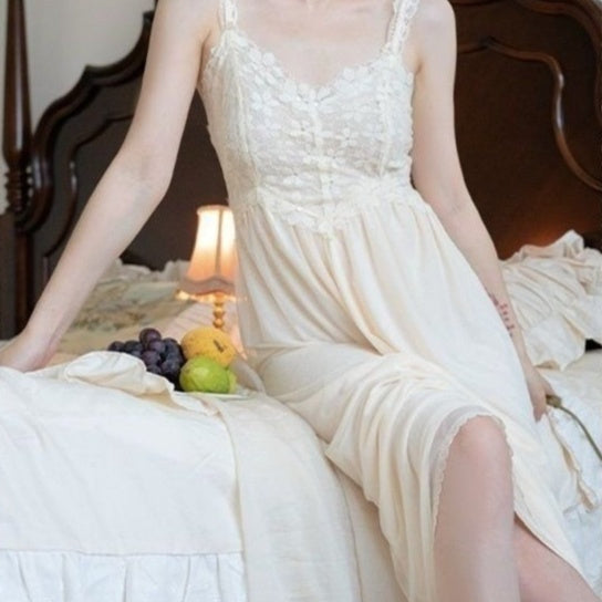 Sexy Sling Nightdress Women's Wedding Bridal Gown Suit Outerwear Homewear Women's Fashion