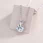 V-shaped - A Fashionable And Luxurious Diamond Jewelry Piece Set With 2-carat Moissan Diamond S925 Sterling Silver And Platinum-plated Pendant