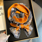 Warm Small Silk Scarf Thin Narrow Ribbon