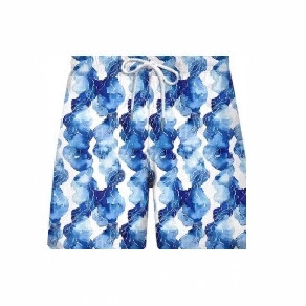 Men's Fashionable Beach Shorts With 3D Printing