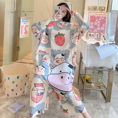 New Long-sleeved One-piece Pajamas For Women