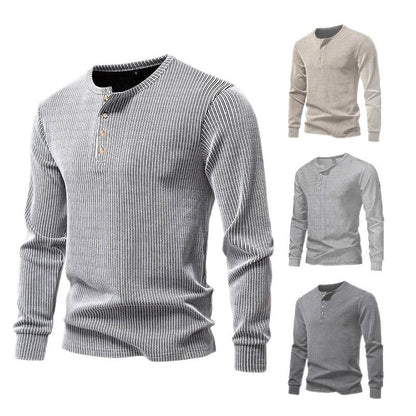 Casual Fashion Long Sleeve Men's Slim Fit Sports T-shirt