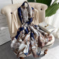 Women's Fashionable New Shawl With Silk Scarf