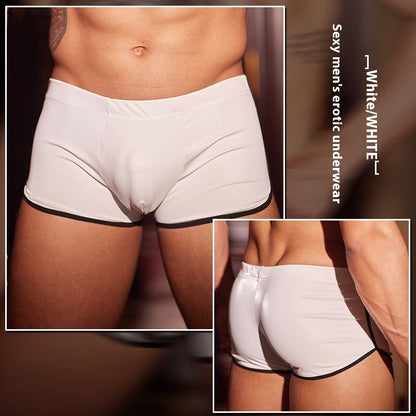 Men's Boxer Briefs Leather Sexy Trend