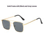 Men's Square Metal UV-proof Sunglasses