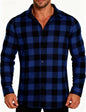 Teenage Men's Checked Long-sleeved Casual Shirt