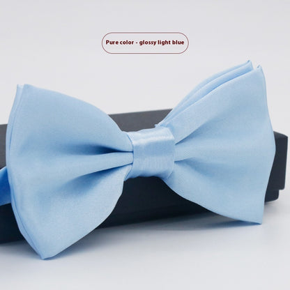 Men's Solid Color Formal Wear Wedding Business Casual Groom Groomsman Bow Tie