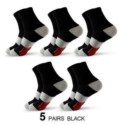 Men's Middle Tube Socks Color Matching Sports Basketball Socks