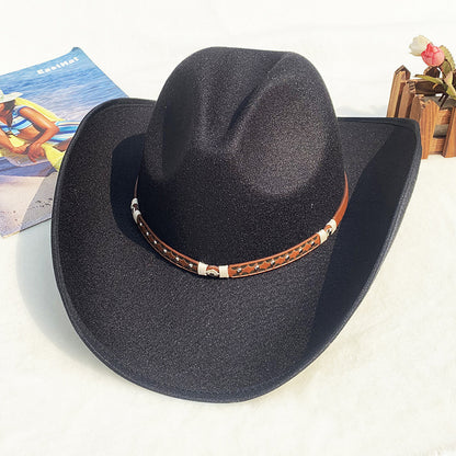 Men's Felt Riding Woolen Cowboy Hat