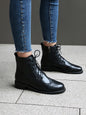 Women's Chunky Heel Black Classic Boots