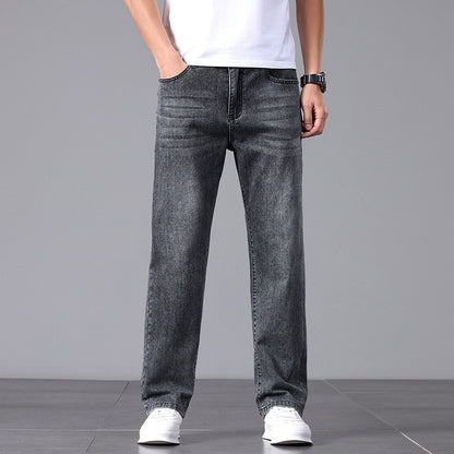 Summer Commute Jeans Men's High Sense Business Straight