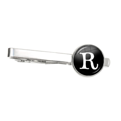 Letter Tie Clip Decoration With French Shirt