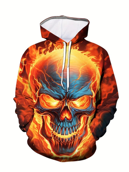 New Fashion Loose Printed Hoodie Men