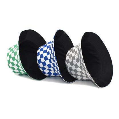 Outdoor Travel Sun Hat Cotton Man Double-sided Wear Bucket Hat