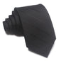 8CM Polyester Jacquard Striped Tie Men's Business Formal Red Black Blue