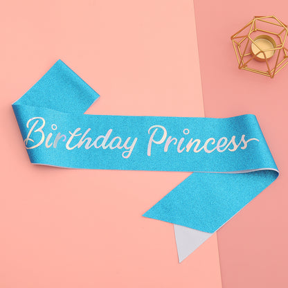 Birthday Party Crown Shoulder Strap Girl Princess Strap Suit