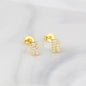 Ins European And American Diamond English Alphabet Letter Earrings